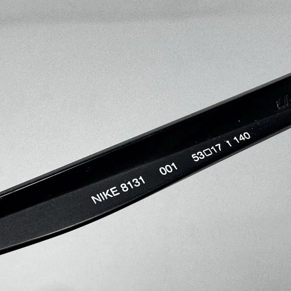 Nike 8131 001 Black Rectangular Metal Eyeglass Frames 53-17-140